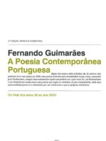 A Poesia Contêmporanea Portuguesa - Do final dos anos 50 ao ano 2000-0
